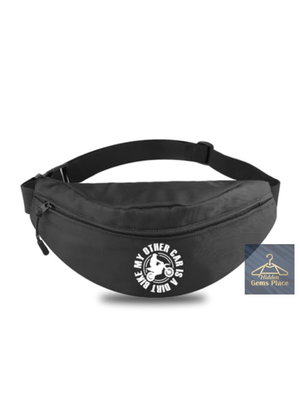 Canvas Crossbody Mini Dirt Bike Bag for Motorcycle Enthusiast